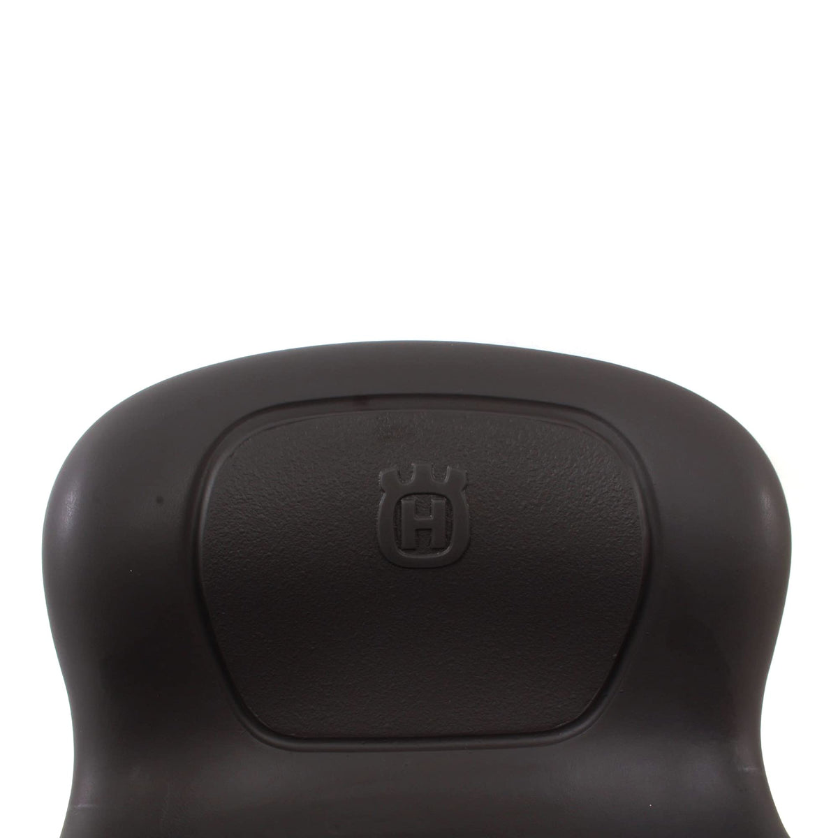 Husqvarna seat close-up texture showing durable vinyl and tear resistance