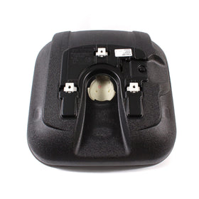 Husqvarna seat beside ruler scale showing correct OEM dimensions and fit