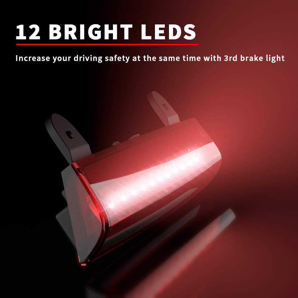 HUSUKU packaged brake light with wiring harness ready for plug-and-play setup