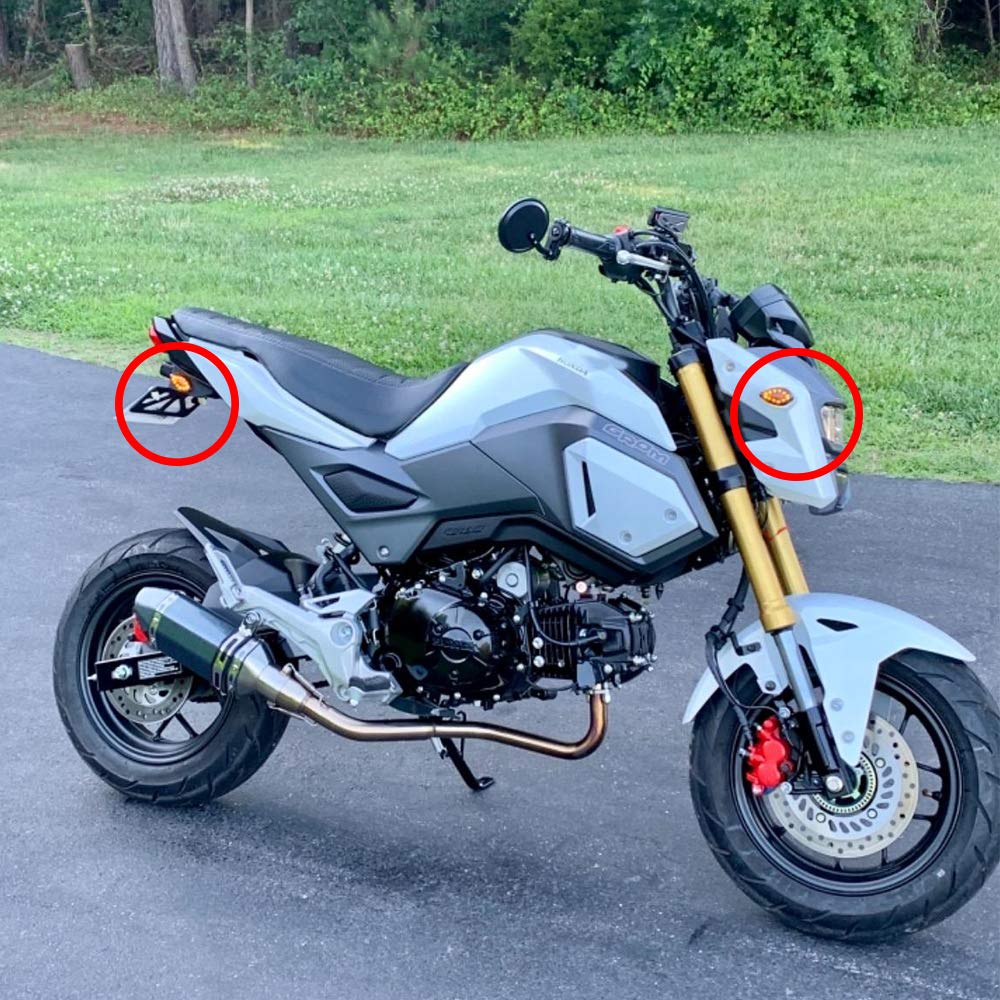HUSUKU installed on Honda Grom showing upgraded look and enhanced safety