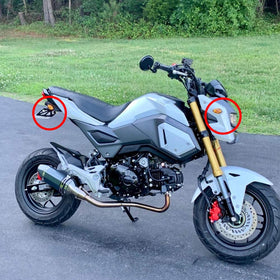 HUSUKU installed on Honda Grom showing upgraded look and enhanced safety
