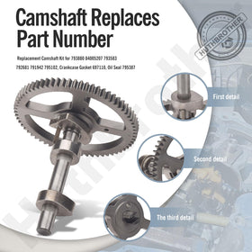 Huthbrother camshaft installed in a vertical engine illustrating correct alignment