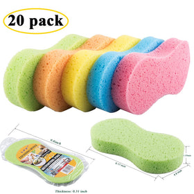 Huvai close-up of expanded sponge texture holds soap and increases foam