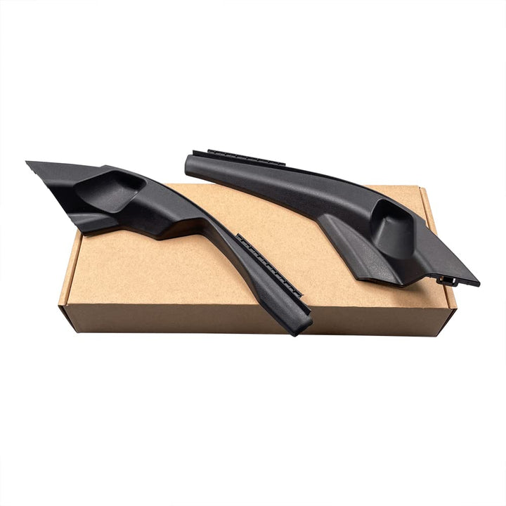 HUYILUN0104 front-packaging showing both hood hinge covers and fitment benefit