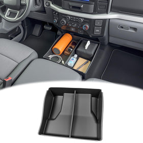 HUYINPJ front view showing fit and neat under-seat storage benefit