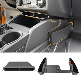 HUYINPJ front view of console insert showing neat fit and improved organization