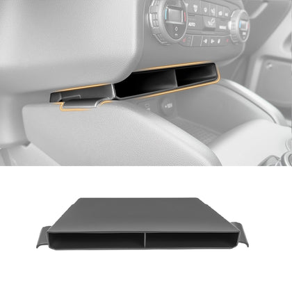 HUYINPJ front view of console insert showing tidy storage benefit