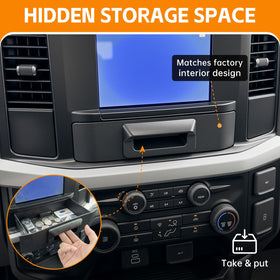 HUYINPJ installed in vehicle console demonstrating OEM look and convenience benefit