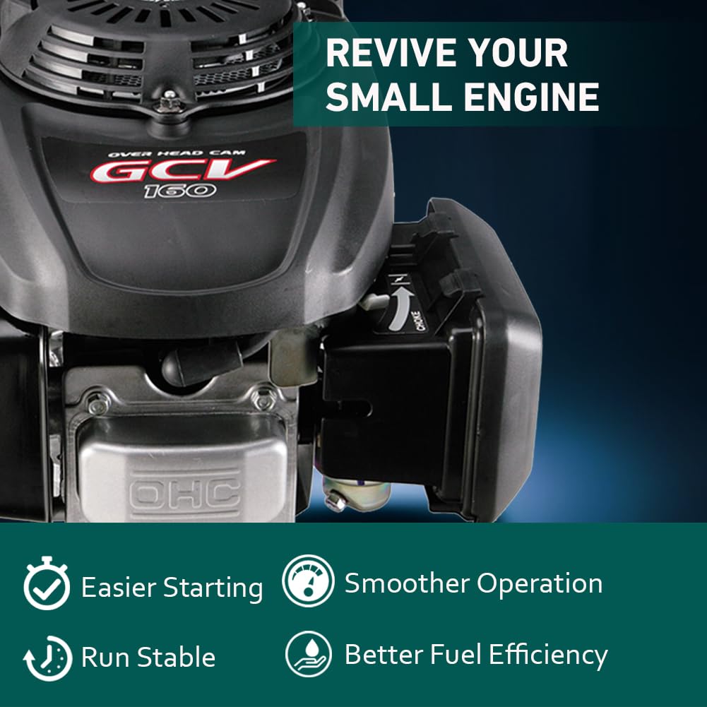 HUZTL carburetor mounted on GCV160 engine demonstrating correct compatibility