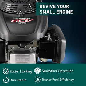 HUZTL carburetor mounted on GCV160 engine demonstrating correct compatibility