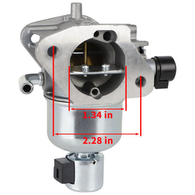 HUZTL carburetor side detail highlighting throttle linkage and ports benefit