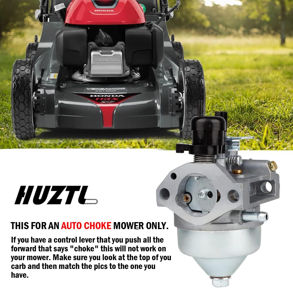 HUZTL carburetor top choke detail highlighting auto-choke mechanism for easier starting