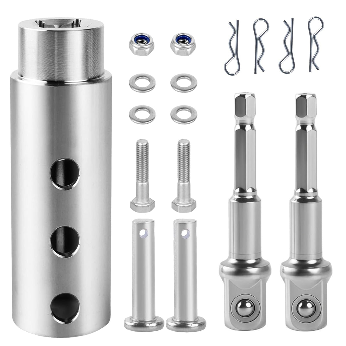 HVJ front view of drill adapter showing compact design and easy fit