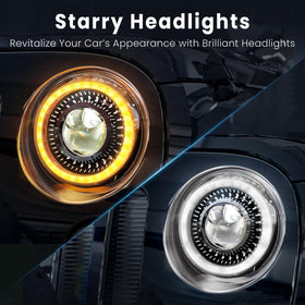 HWSTAR close-up lens showing Z-shaped cutoff for anti-glare beam benefit