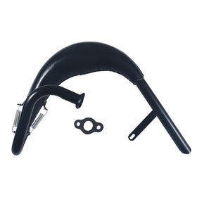 HXGXKBQ front view exhaust showing shape and fit for performance benefit