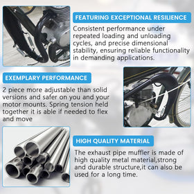 HXGXKBQ gasket and two springs displayed for secure seal and vibration relief