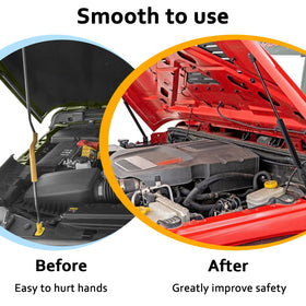 HXSKJMX hood and fender bracket assembly showing accurate fitment