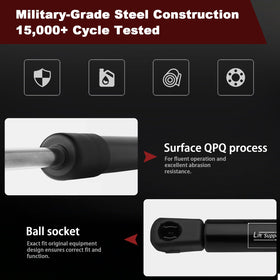 HXSKJMX strut beside ruler showing exact fit and measurements