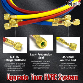 Hybrilis close-up of brass fitting highlighting durable seal