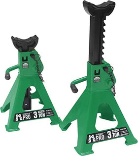 HYDRAULIC PRO front view of two jack stands showing stable stance and capacity