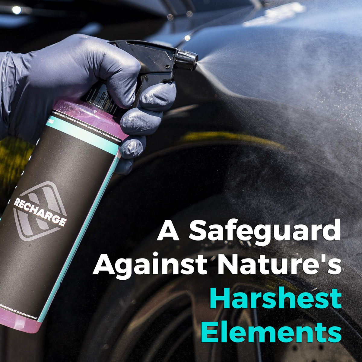 HydroSilex shows strong water beading on vehicle paint for easier maintenance