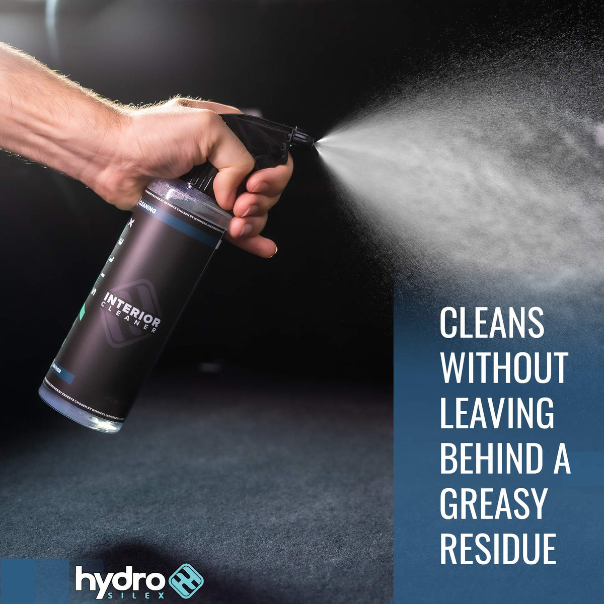 HydroSilex close-up of vinyl texture showing gentle cleaning action