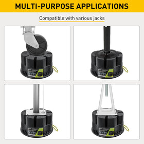 Hyfico jack block stacked and stored inside included carry bag for convenience