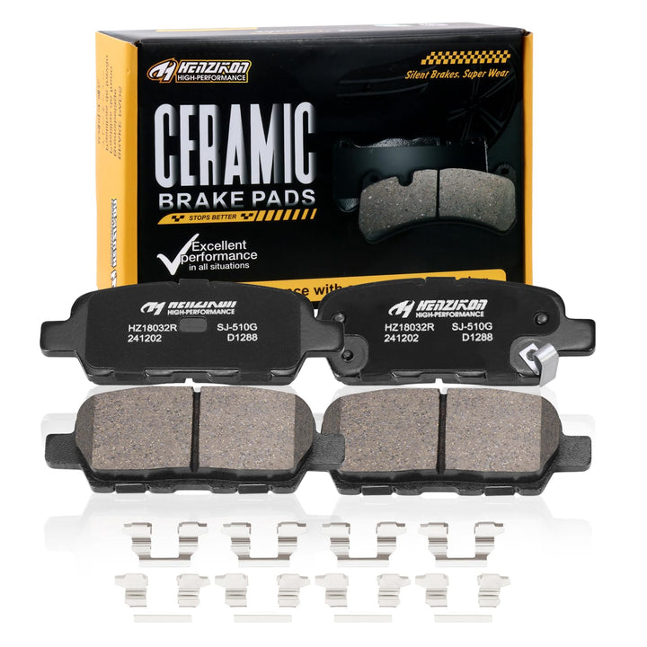 HYFTJYZ front packaging showing rear brake pads and benefits