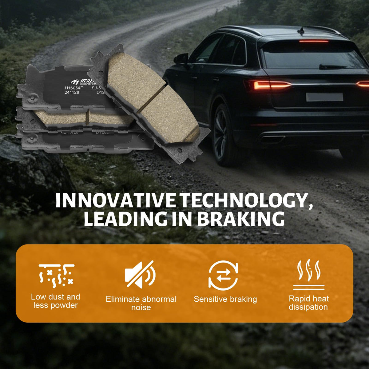HYFTJYZ clean alloy wheel after low-dust ceramic braking for better appearance
