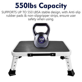 HYMIC close-up of non-slip top platform offering secure footing benefit