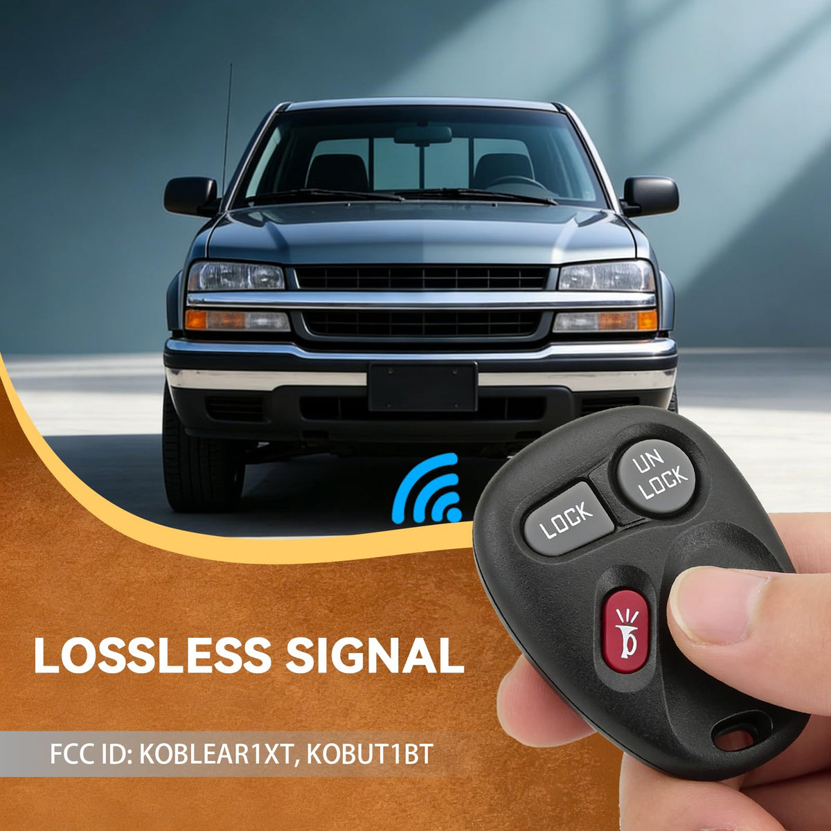 HYMOLKYE remote placed in vehicle console demonstrating practical use