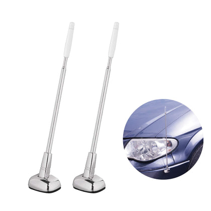 Hypersonic front view of 2-pack bumper poles showing complete set and packaging, easy installation benefit