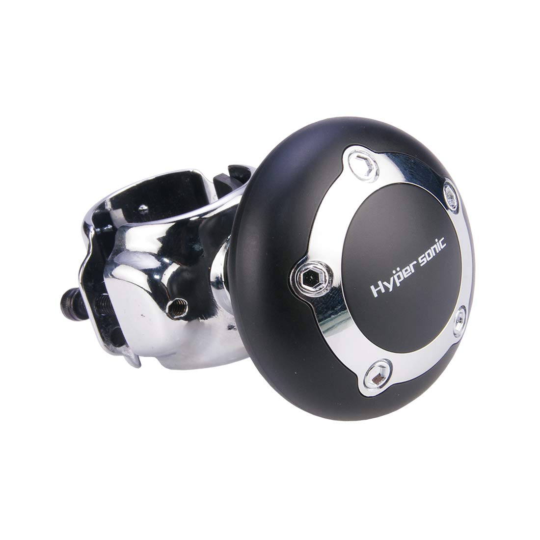Hypersonic front view of spinner showing ergonomic grip and quick control