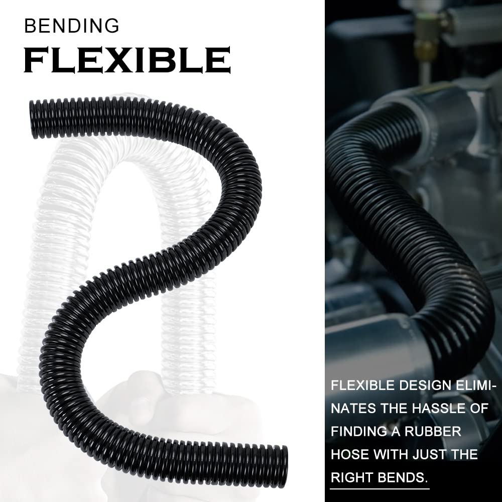 Hypertune hose installed under hood demonstrating clean routing and heat resilience
