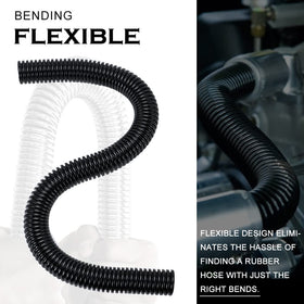 Hypertune hose installed under hood demonstrating clean routing and heat resilience
