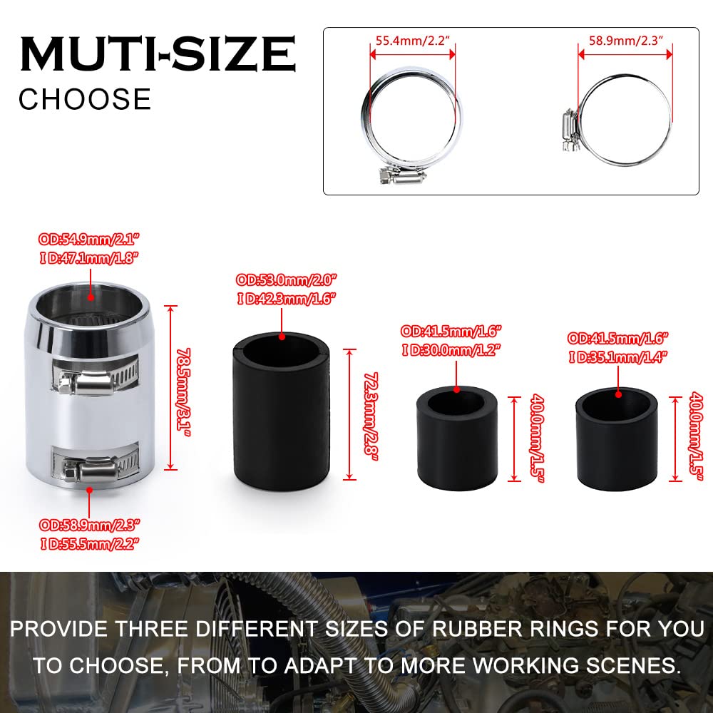 Hypertune stainless steel hose full 24-inch length highlighting flexible durability