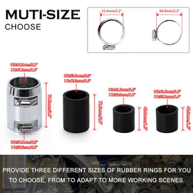 Hypertune stainless steel hose full 24-inch length highlighting flexible durability