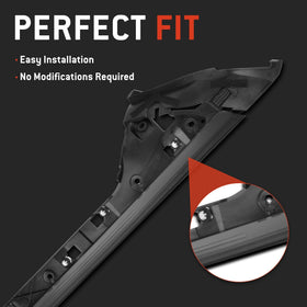 HYR installed passenger-side A-pillar trim lining windshield edge, improves fitment