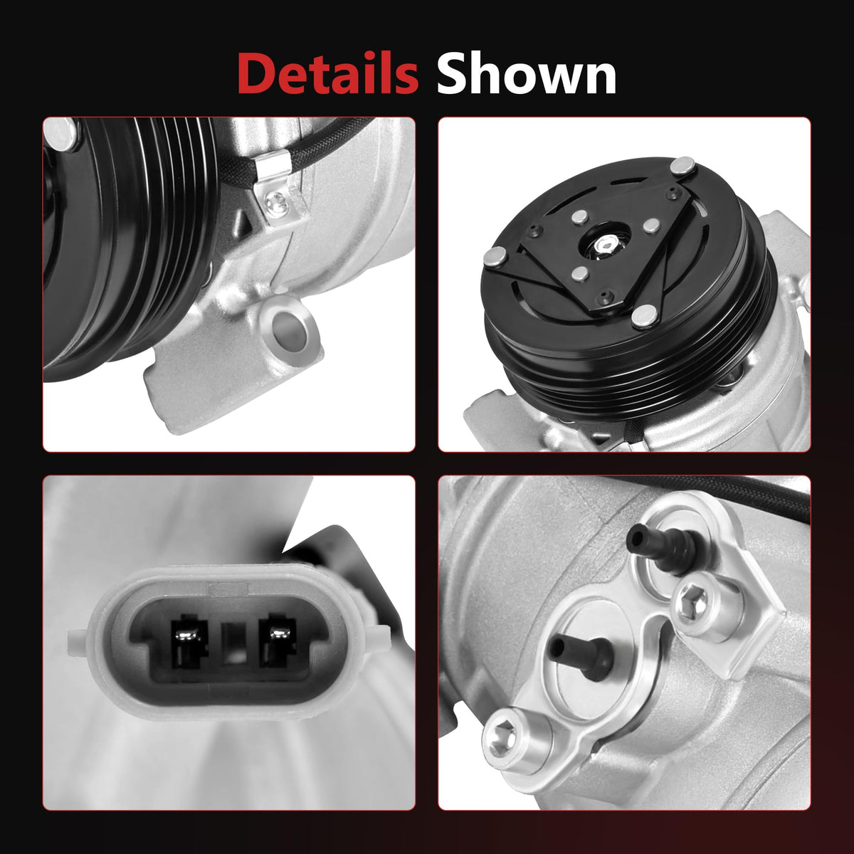 HYR compressor installed in engine bay demonstrating direct-fit replacement benefit