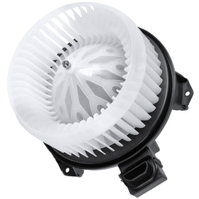 HYR blower motor front view showing mounting points and easy replacement benefit