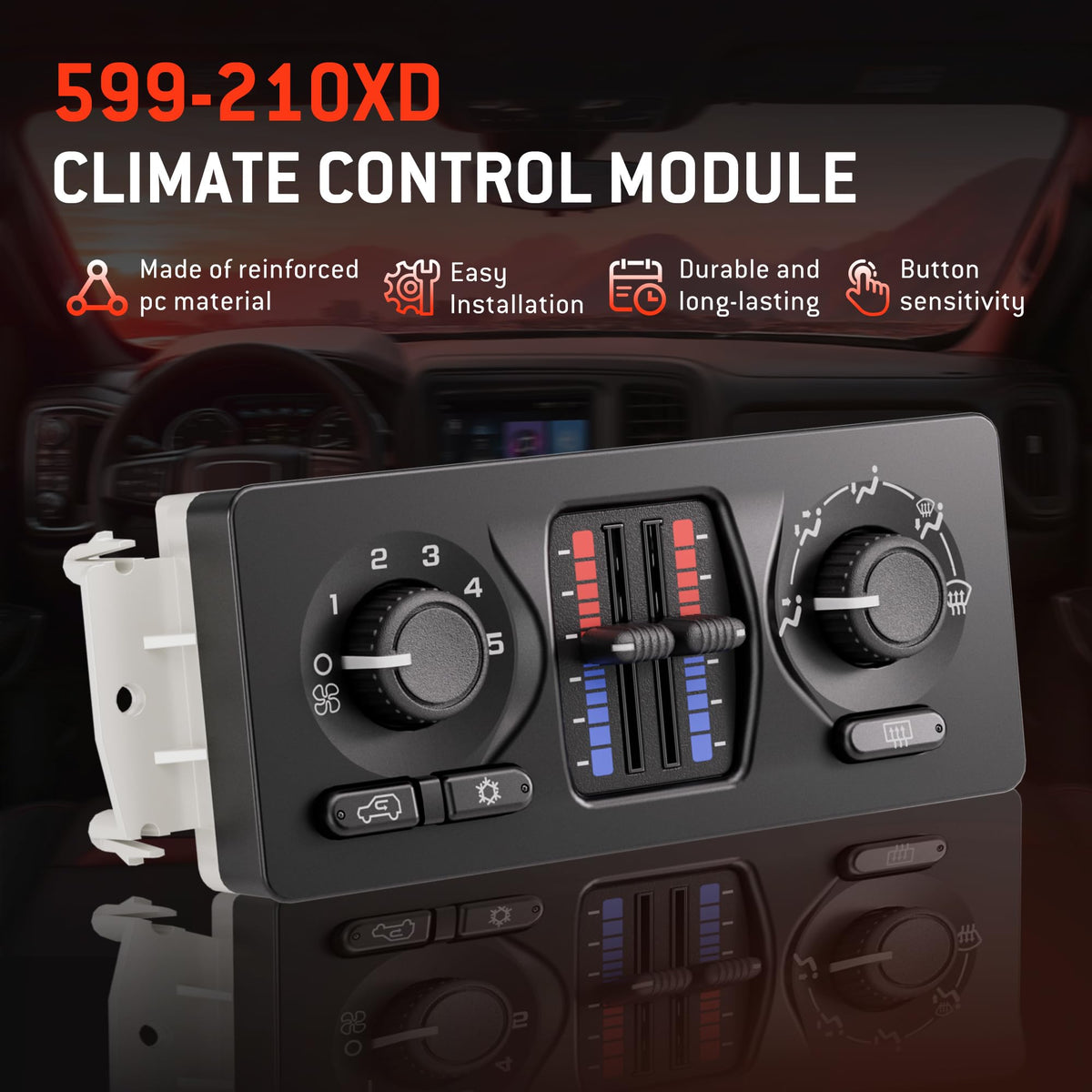 HYR installed in vehicle dash restoring climate control convenience