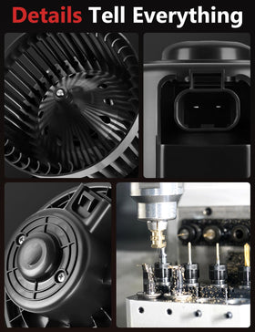 HYR blower motor on workbench illustrating DIY replacement ease