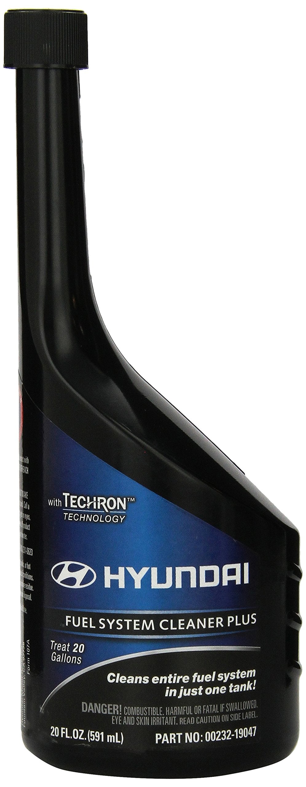 HYUNDAI front label of fuel system cleaner showing product name and OEM badge, ensuring correct product selection