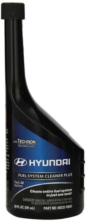 HYUNDAI front label of fuel system cleaner showing product name and OEM badge, ensuring correct product selection