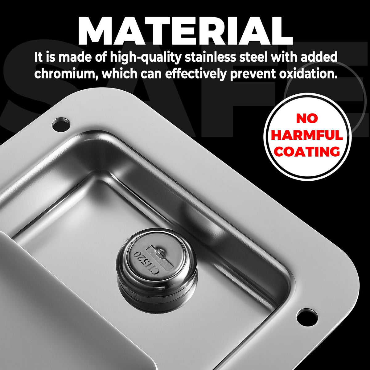 HYWJC stainless steel close-up highlighting corrosion-resistant texture