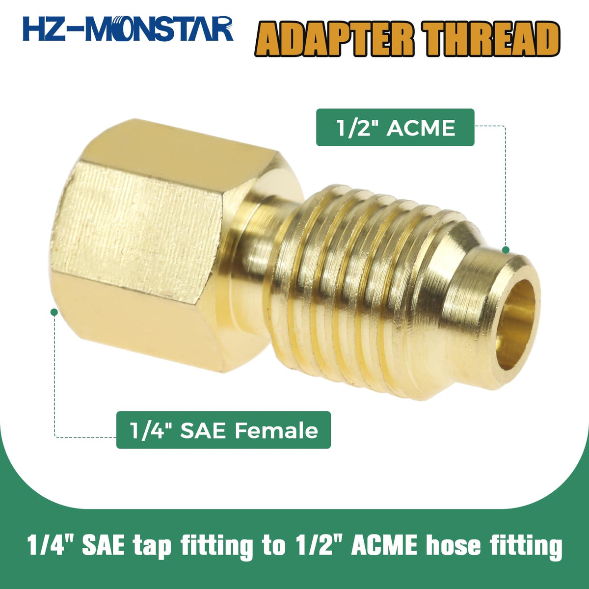 HZ-MONSTAR close-up of T-handle can tap showing thread detail for precise engagement