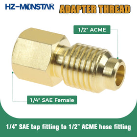 HZ-MONSTAR close-up of T-handle can tap showing thread detail for precise engagement
