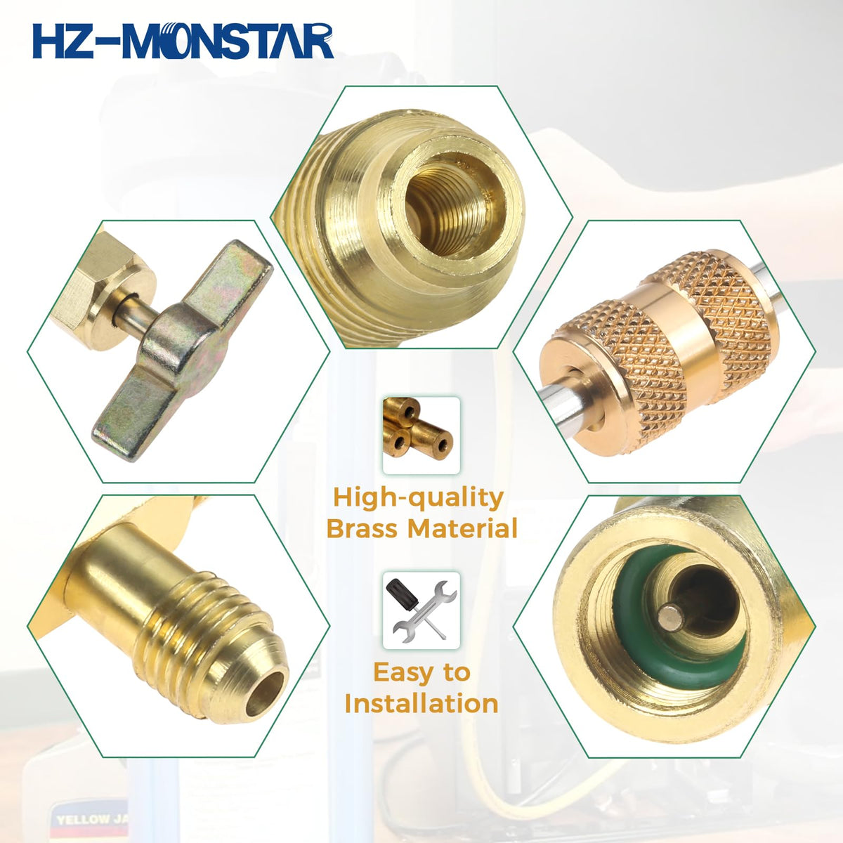 HZ-MONSTAR kit next to ruler for scale to confirm compact size and portability