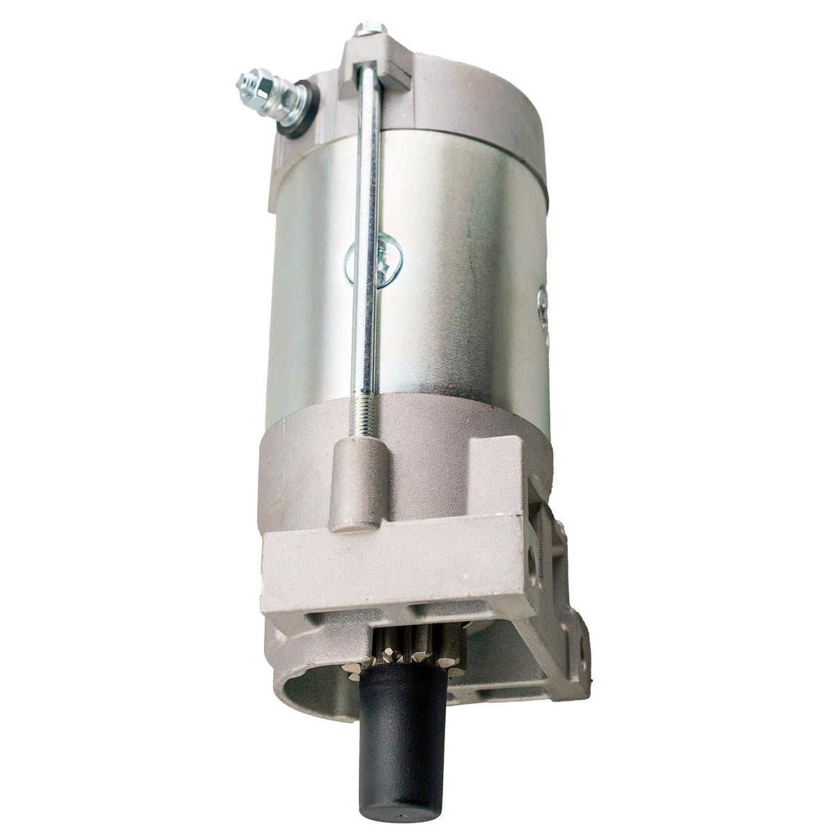 HZ starter next to a tape measure showing compact size for straightforward swaps