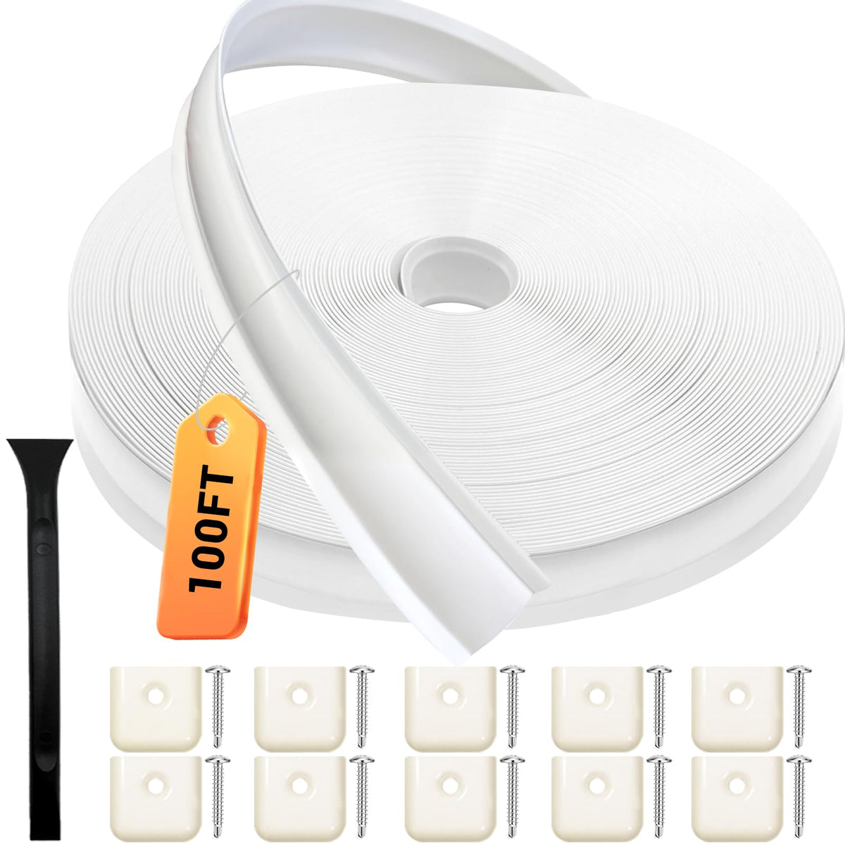 HZE front packaging showing 100 ft roll and kit contents for easy exterior repairs